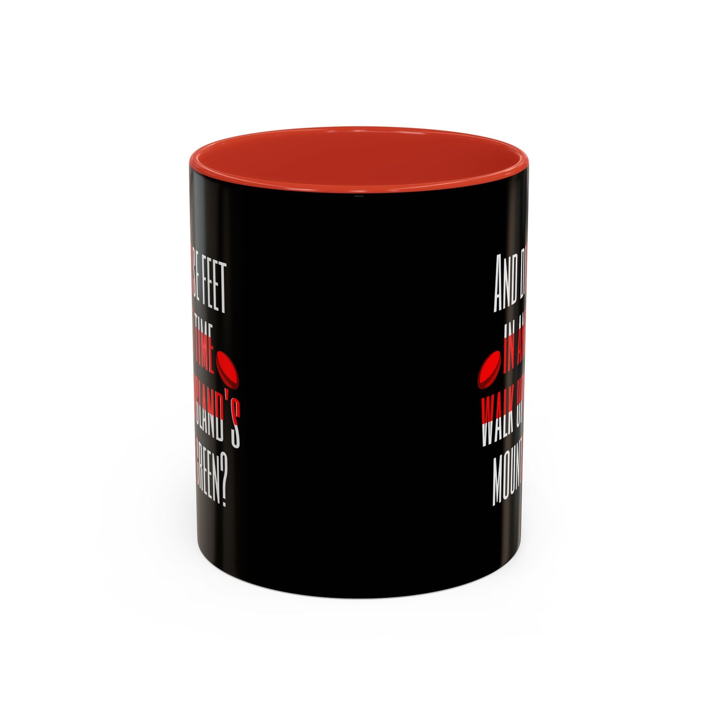 Jerusalem Poem "And did those feet" Black 11oz Mug