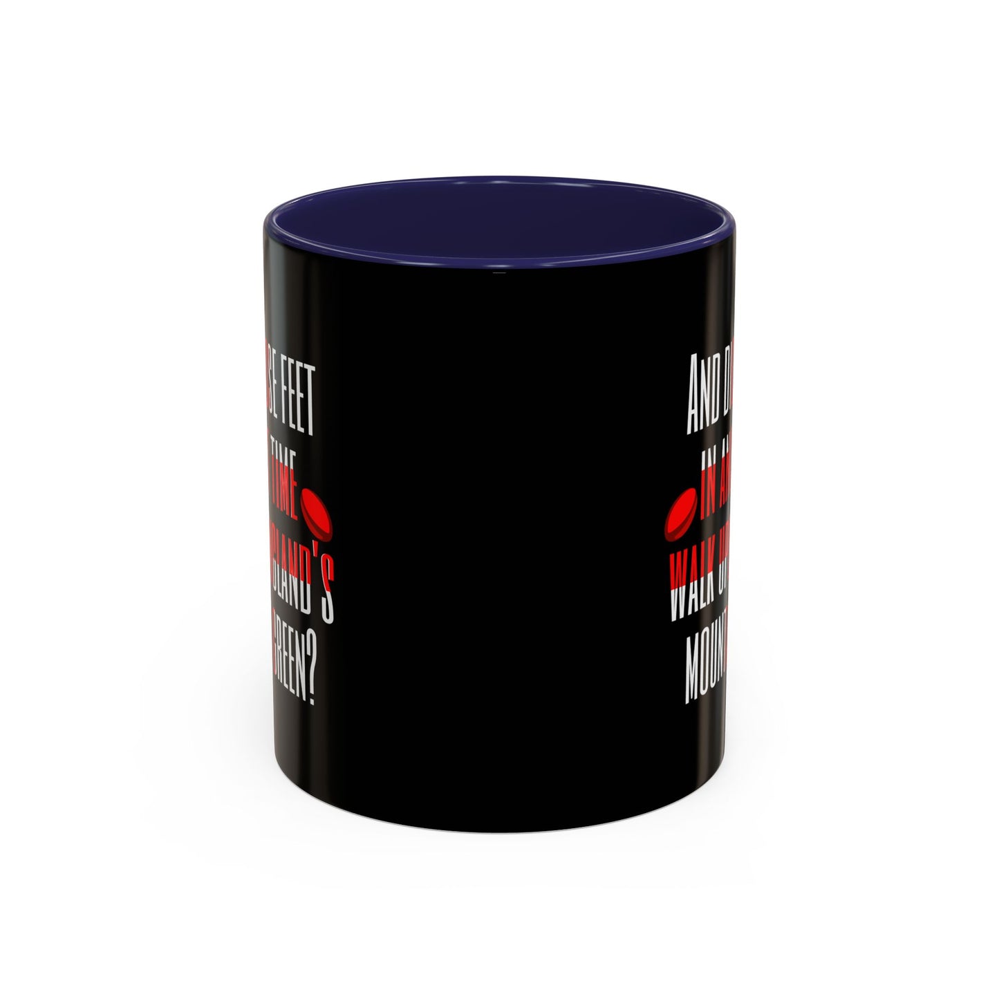 Jerusalem Poem "And did those feet" Black 11oz Mug