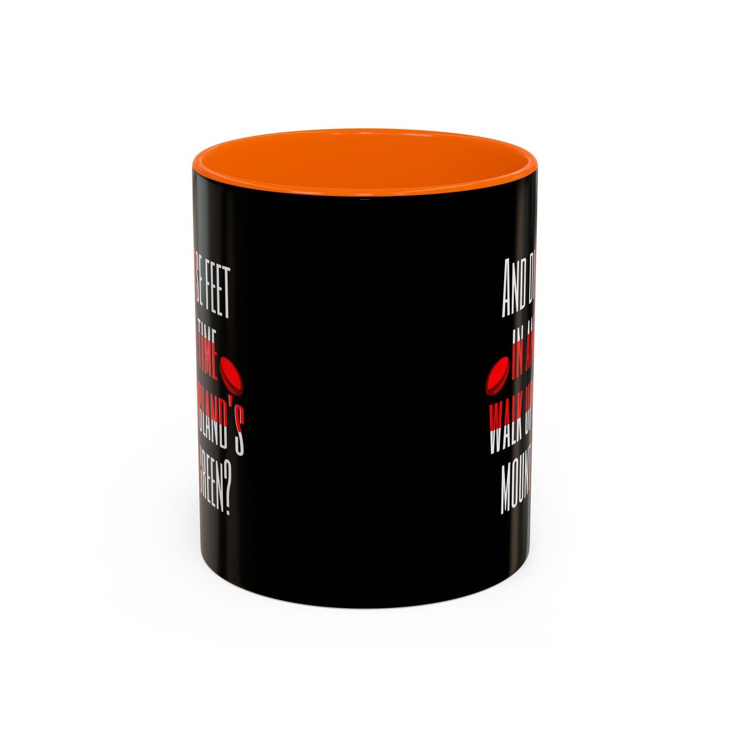 Jerusalem Poem "And did those feet" Black 11oz Mug