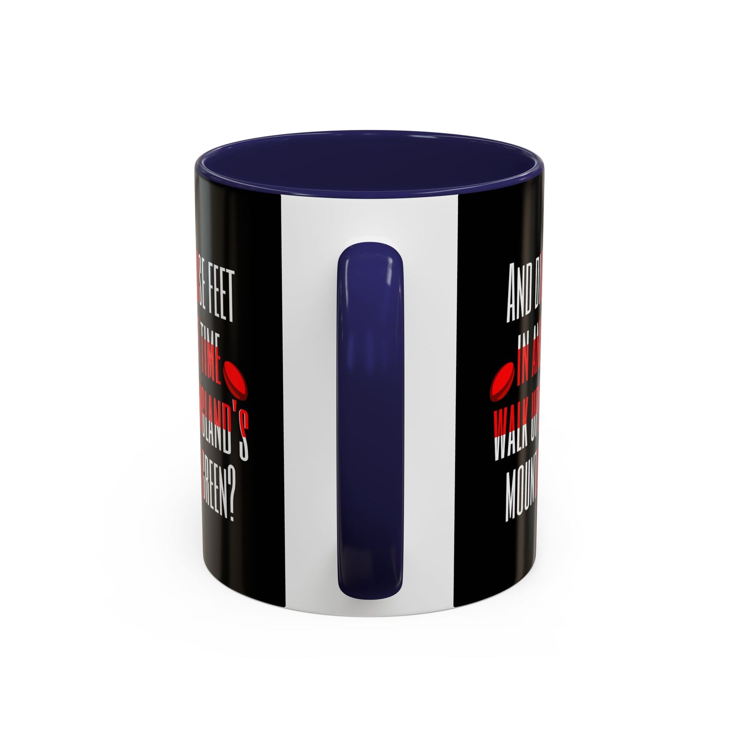 Jerusalem Poem "And did those feet" Black 11oz Mug