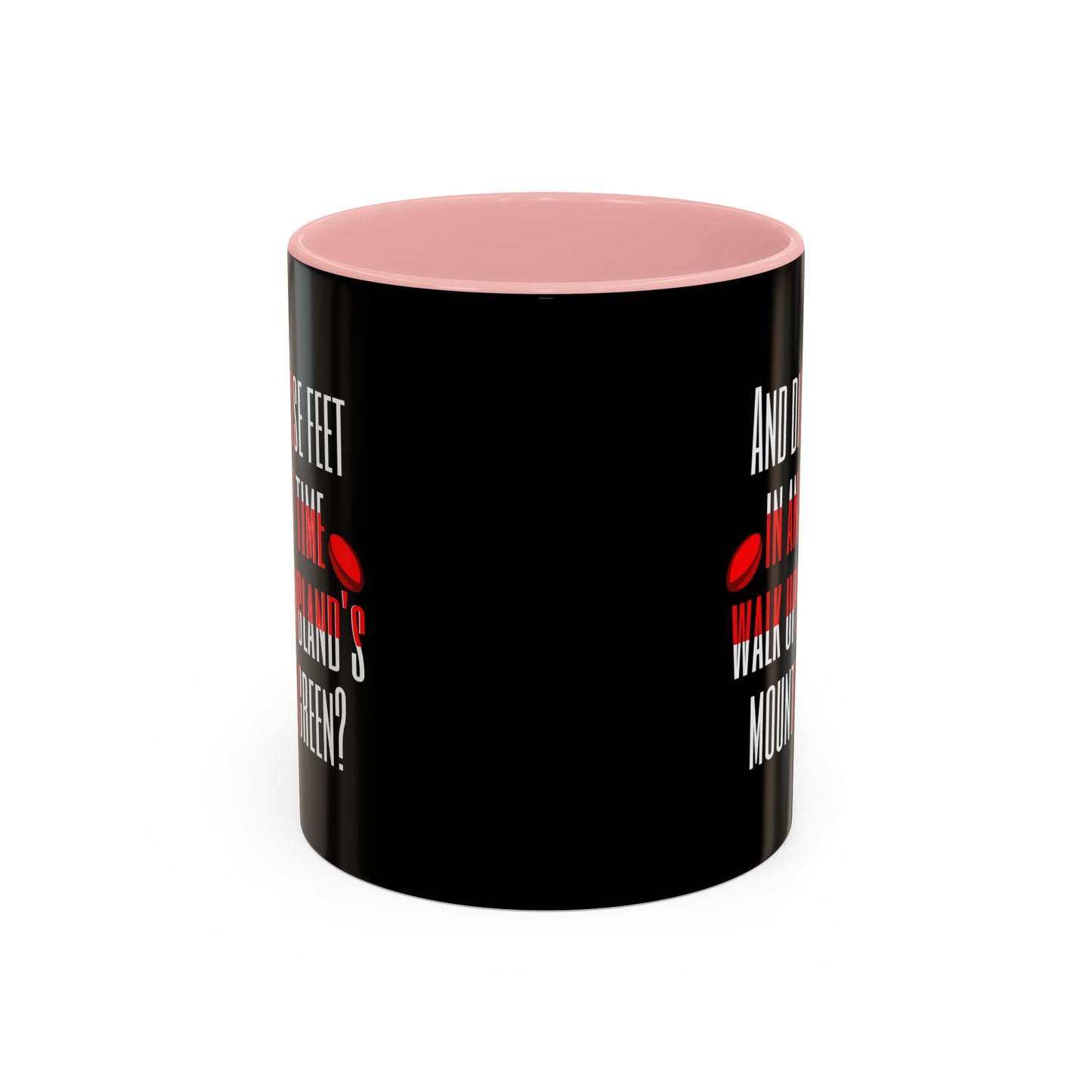 Jerusalem Poem "And did those feet" Black 11oz Mug