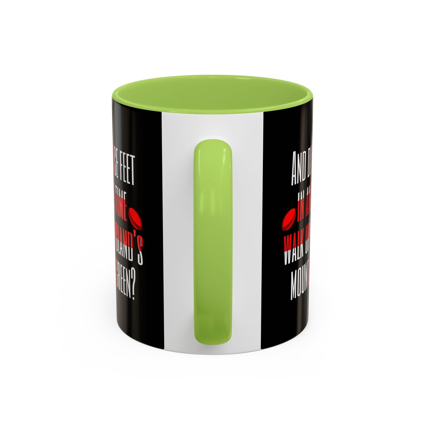 Jerusalem Poem "And did those feet" Black 11oz Mug