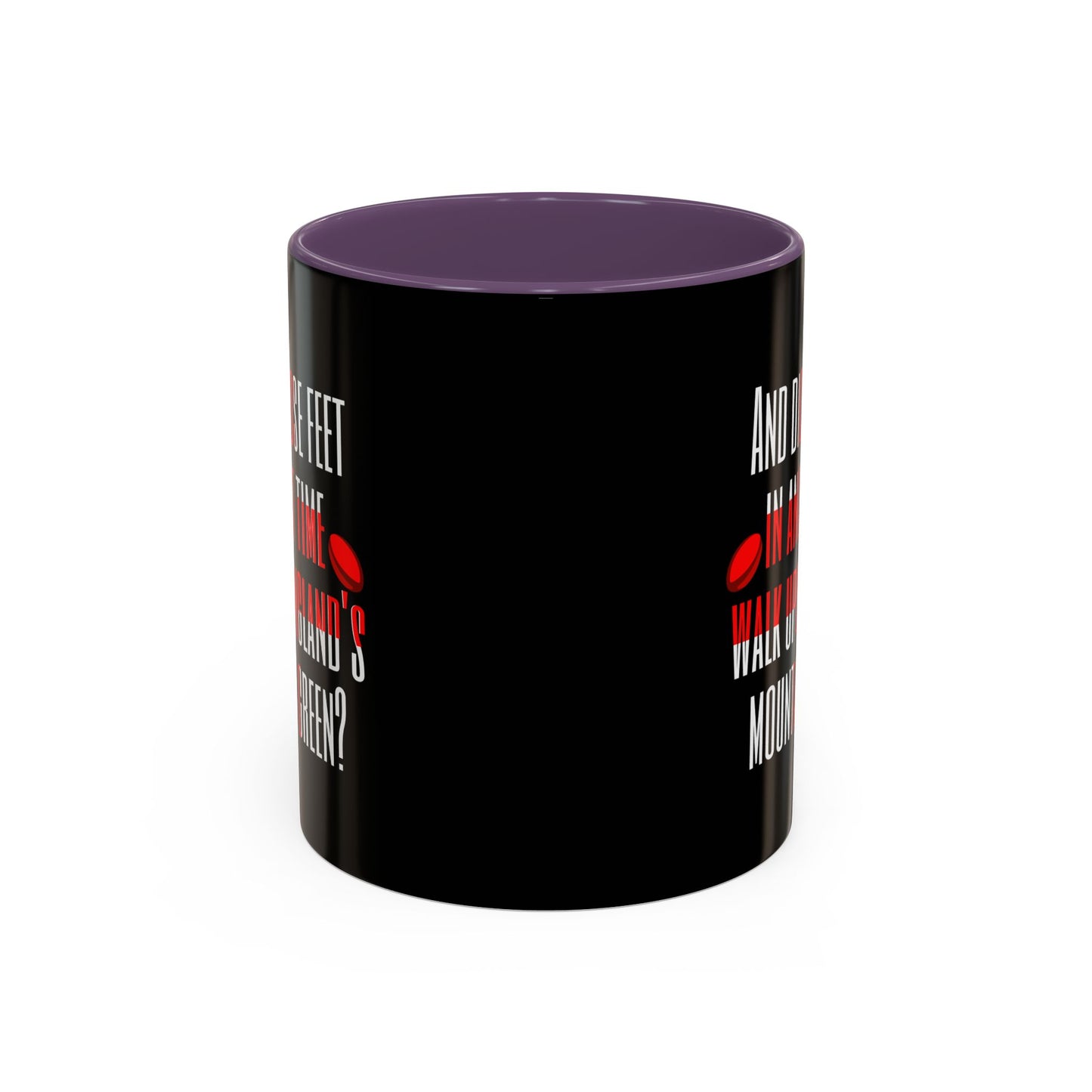 Jerusalem Poem "And did those feet" Black 11oz Mug
