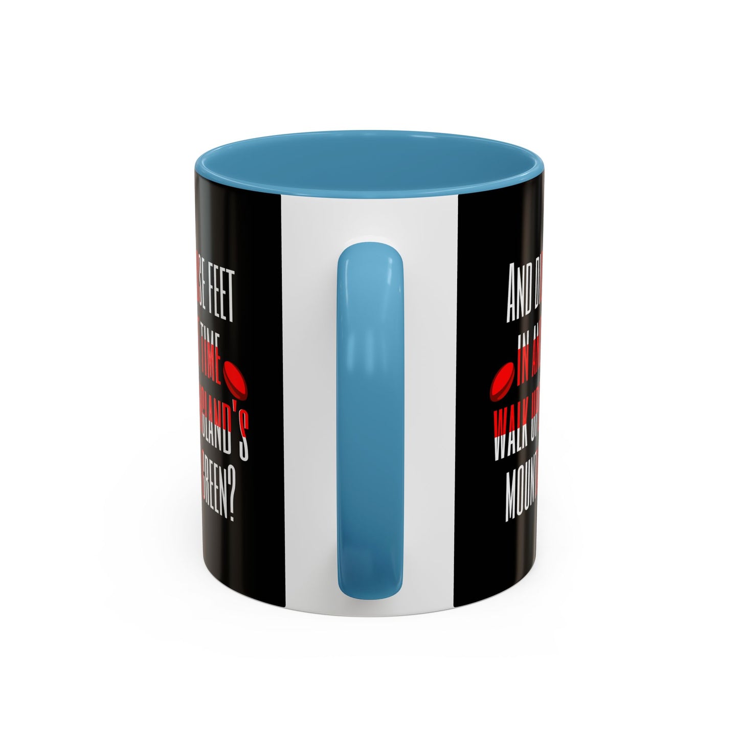 Jerusalem Poem "And did those feet" Black 11oz Mug