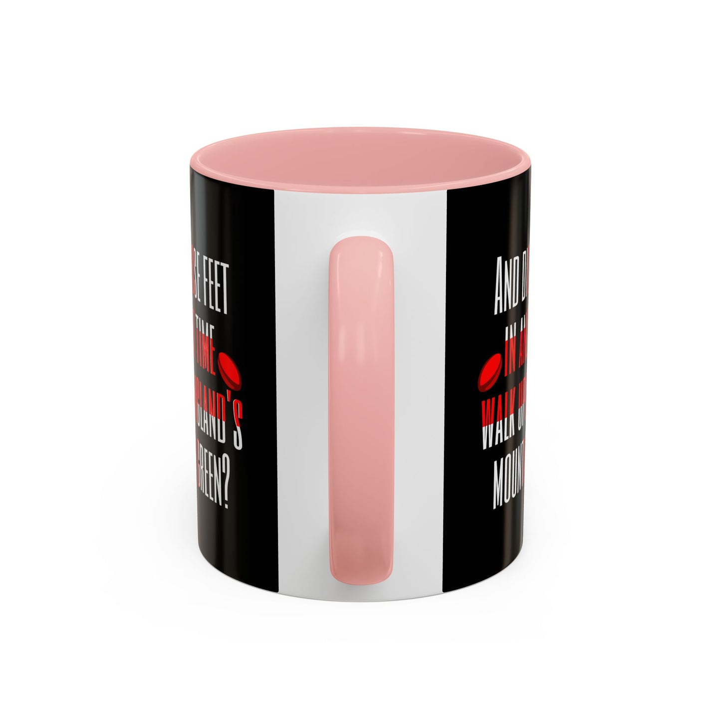 Jerusalem Poem "And did those feet" Black 11oz Mug