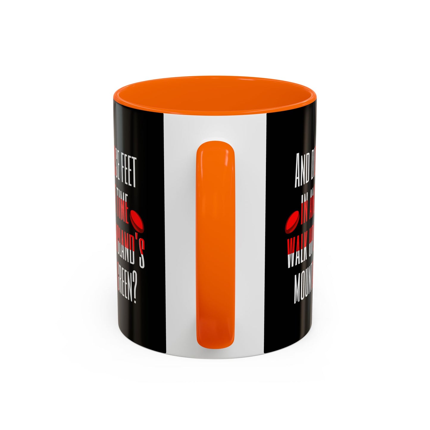 Jerusalem Poem "And did those feet" Black 11oz Mug