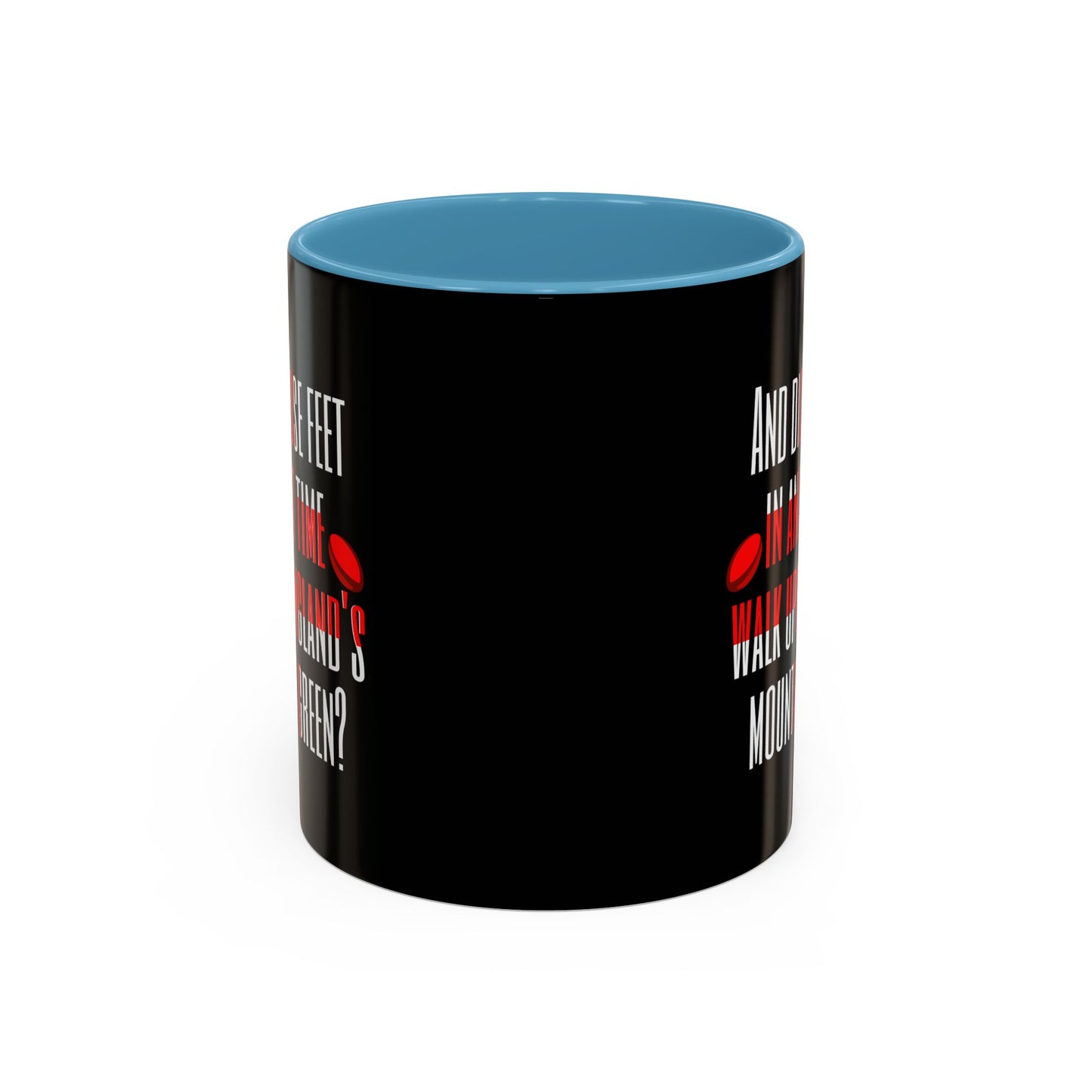 Jerusalem Poem "And did those feet" Black 11oz Mug