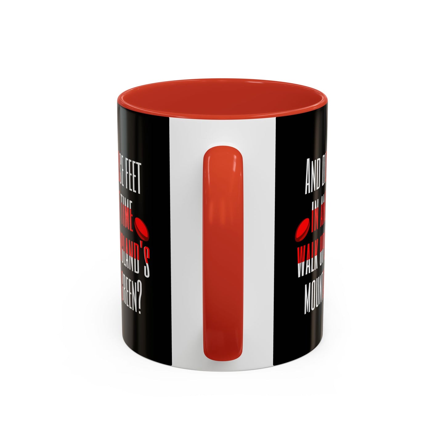Jerusalem Poem "And did those feet" Black 11oz Mug