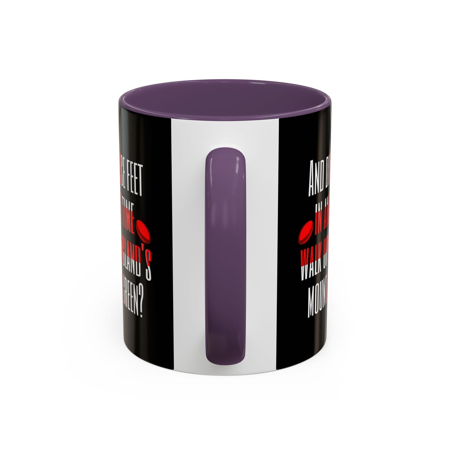 Jerusalem Poem "And did those feet" Black 11oz Mug