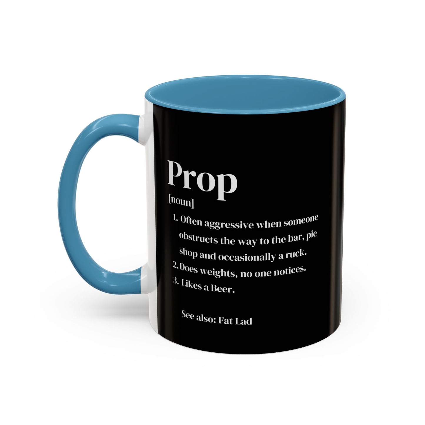 Rugby Prop Definition Black 11oz Mug