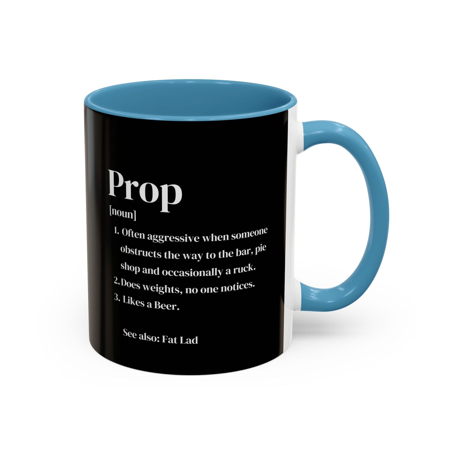 Rugby Prop Definition Black 11oz Mug