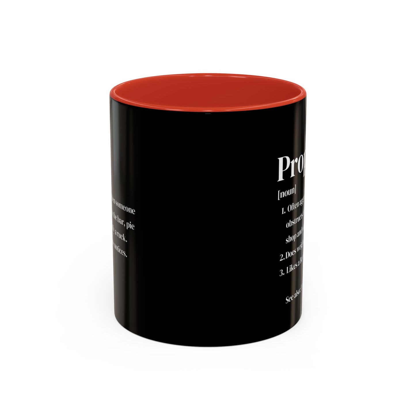 Rugby Prop Definition Black 11oz Mug