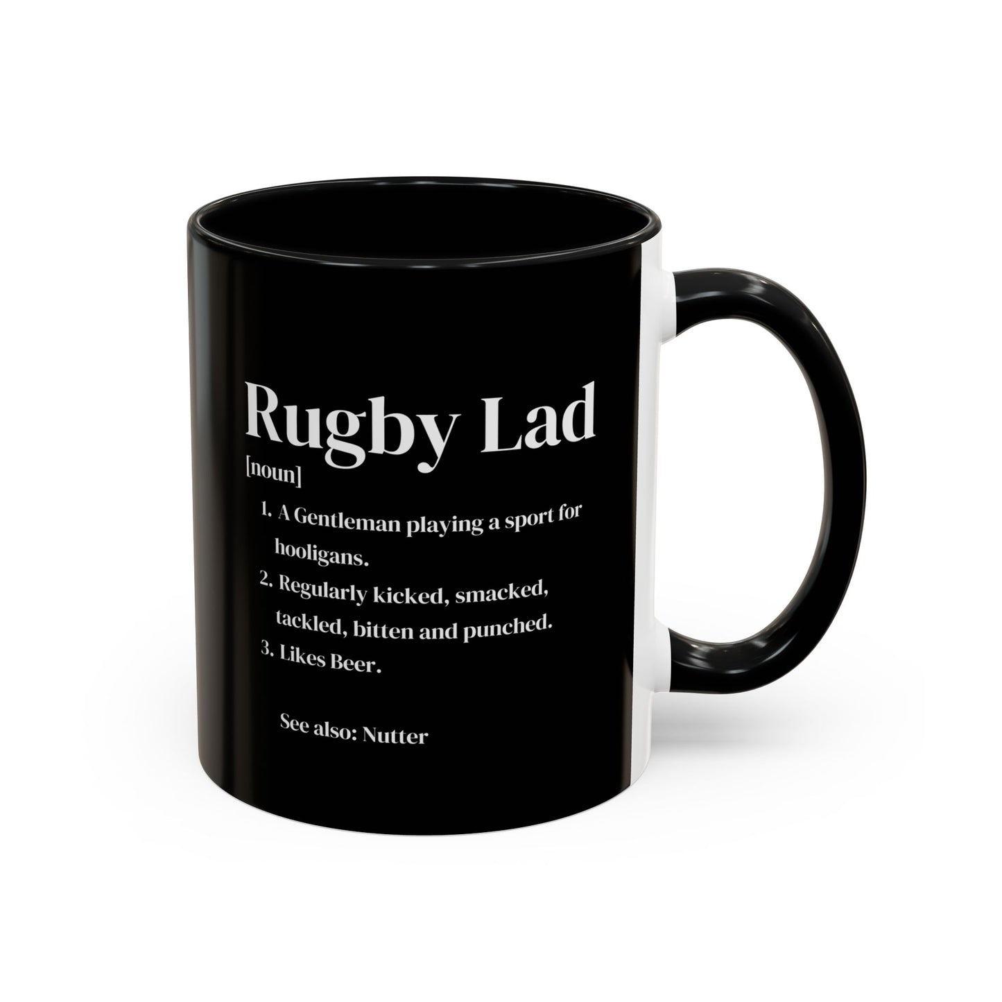 Rugby Lad Definition Black 11oz Mug