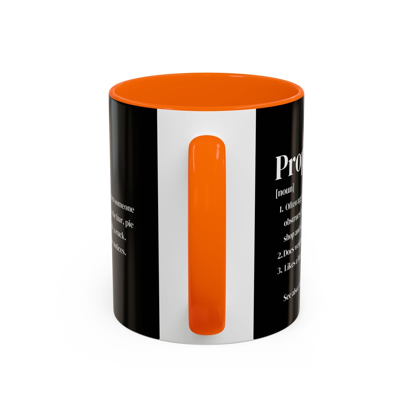 Rugby Prop Definition Black 11oz Mug