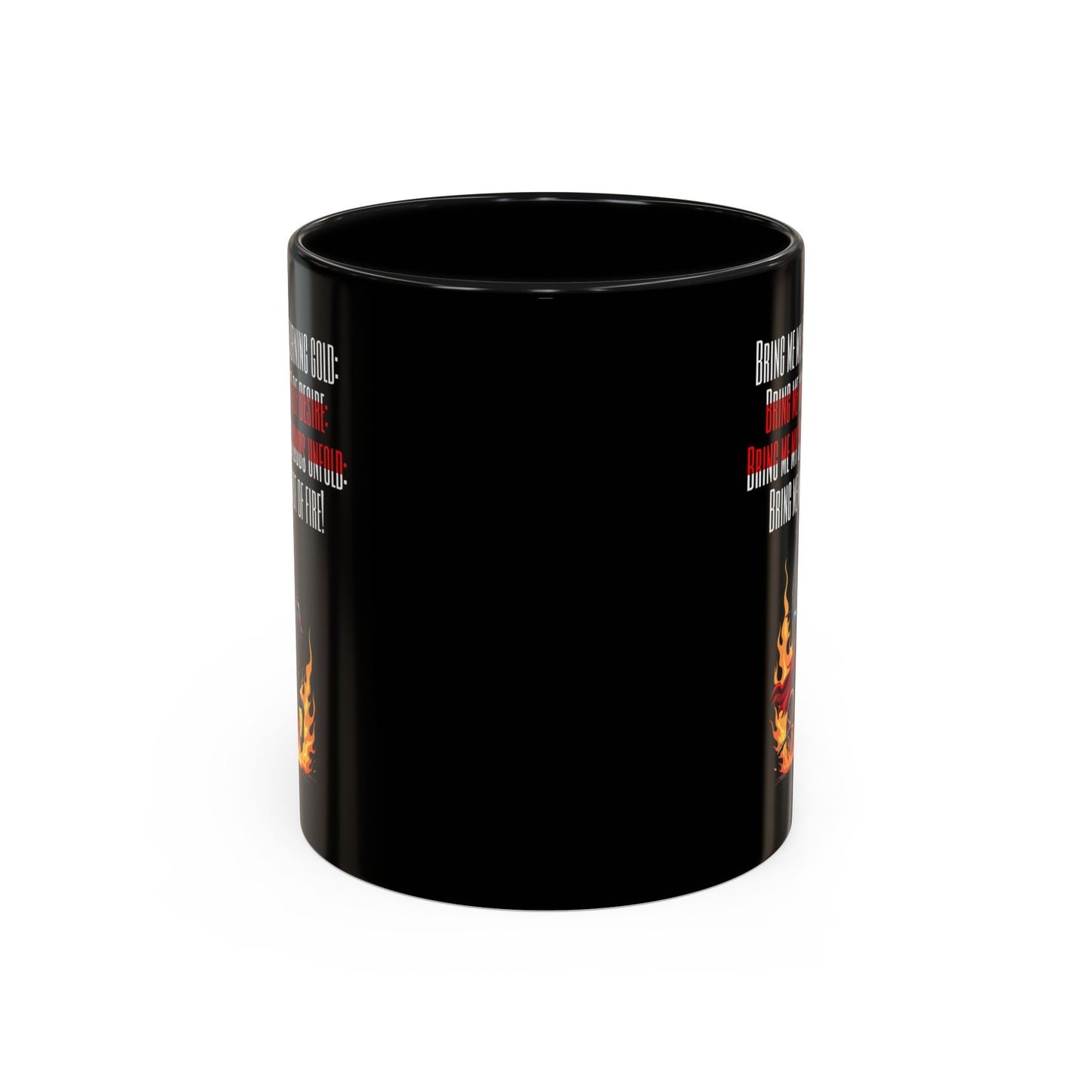 Jerusalem Poem "Bring me my Bow" Black 11oz Mug