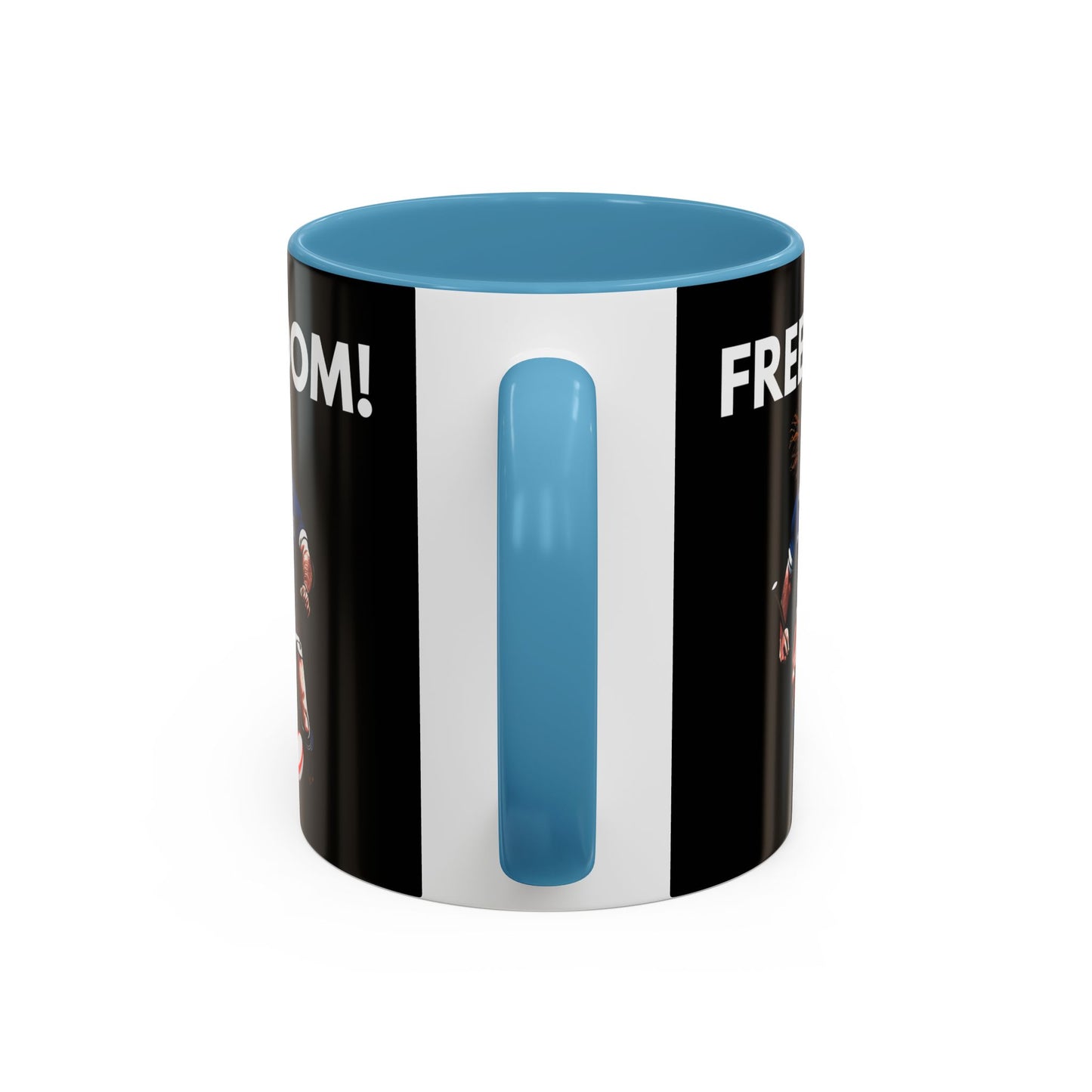 Freedom! William Wallace Themed Scotland Rugby Black 11oz Mug