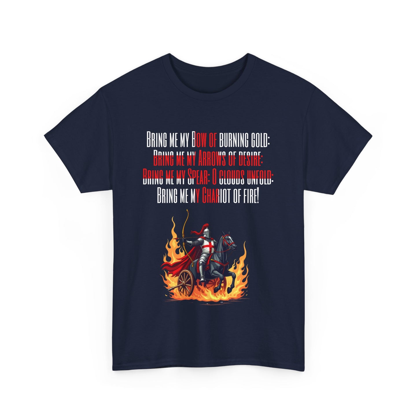 Jerusalem Poem "Bring me my Bow" T Shirt