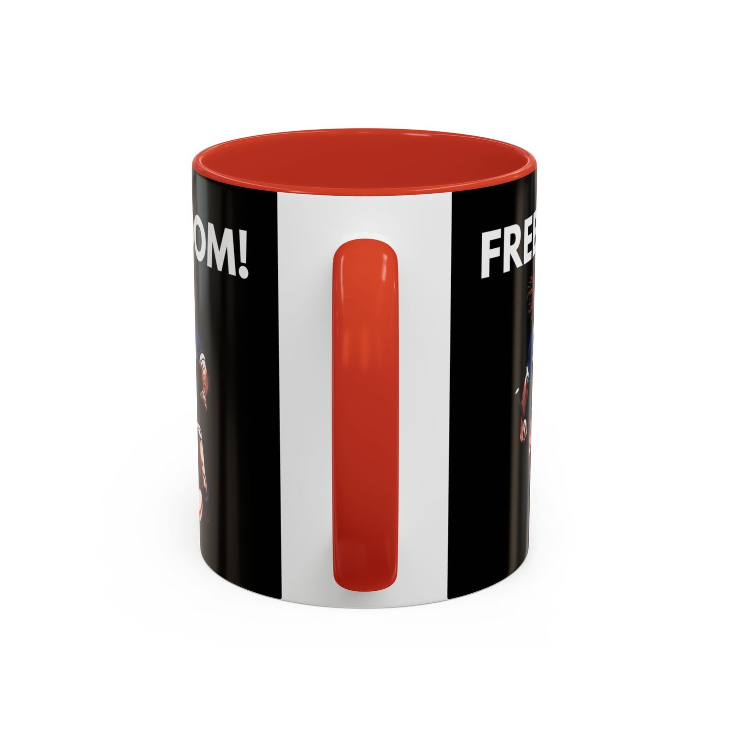 Freedom! William Wallace Themed Scotland Rugby Black 11oz Mug