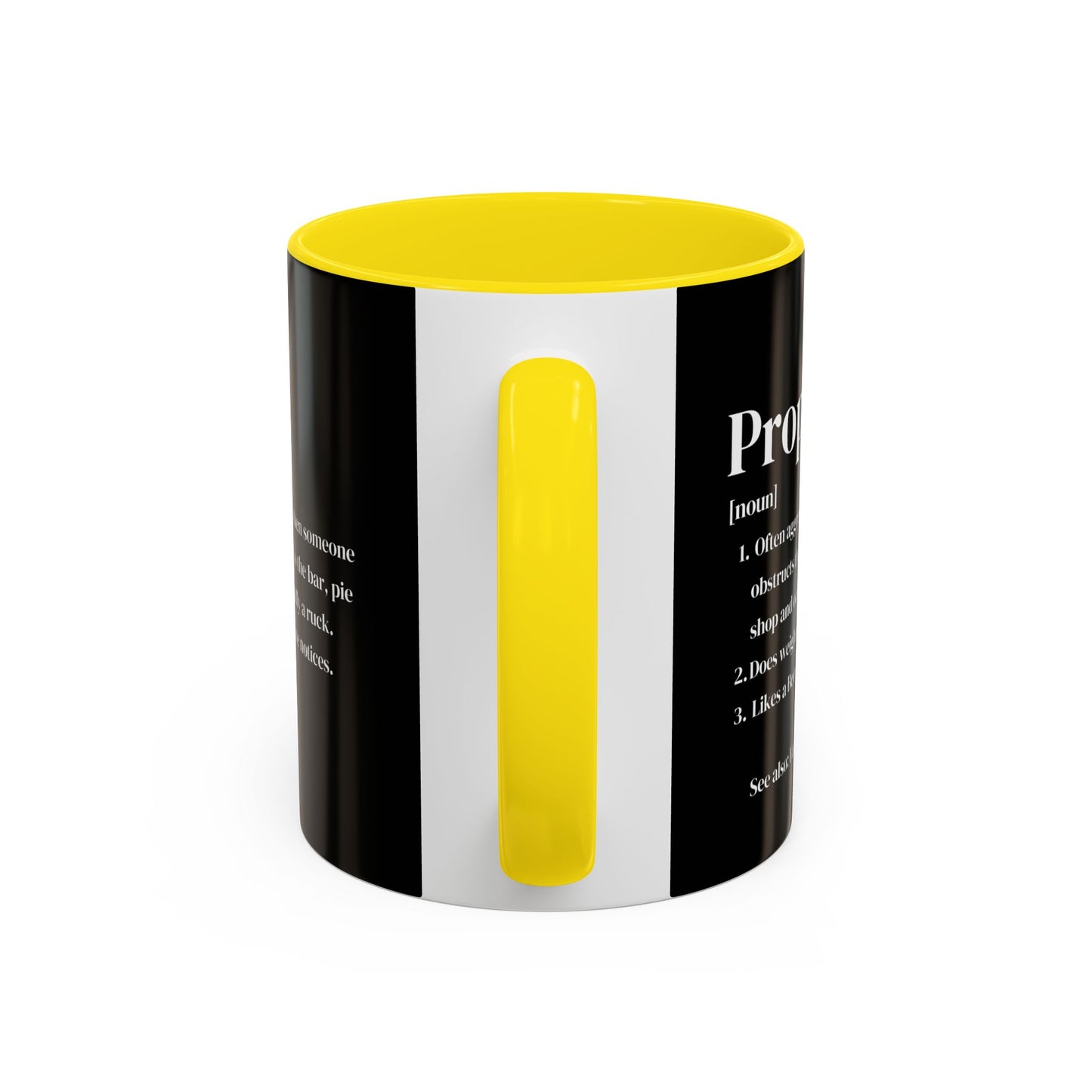 Rugby Prop Definition Black 11oz Mug