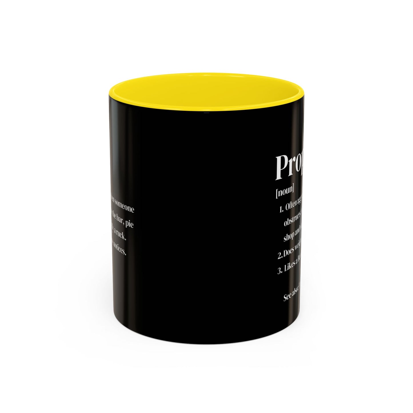 Rugby Prop Definition Black 11oz Mug