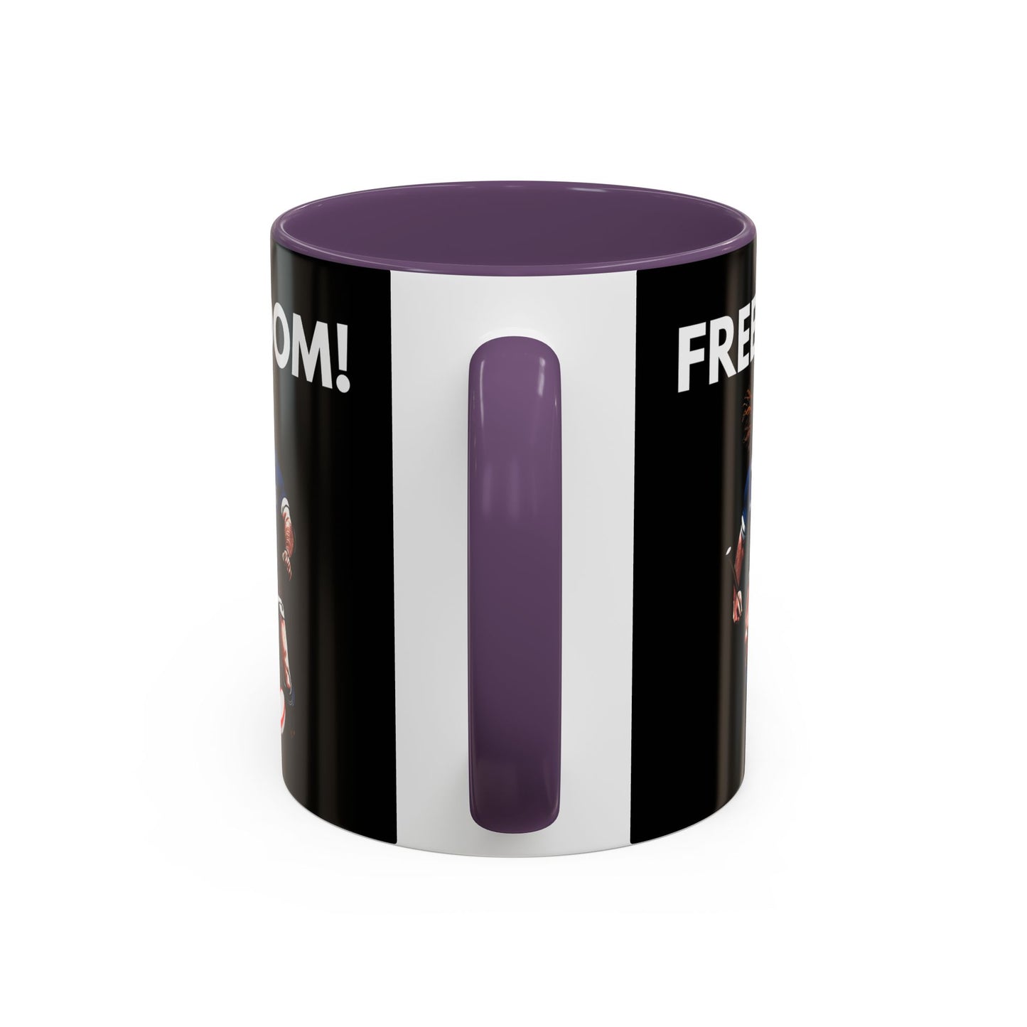 Freedom! William Wallace Themed Scotland Rugby Black 11oz Mug