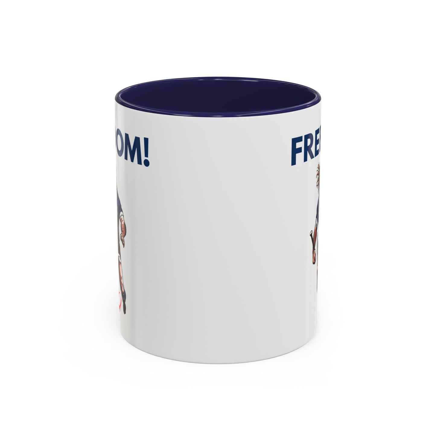 Freedom! William Wallace Themed Scotland Rugby White 11oz Mug