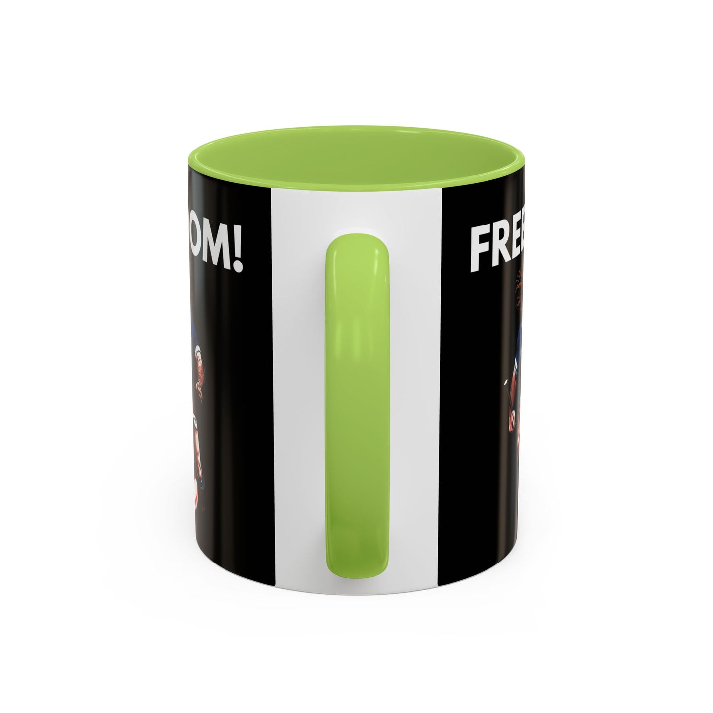 Freedom! William Wallace Themed Scotland Rugby Black 11oz Mug