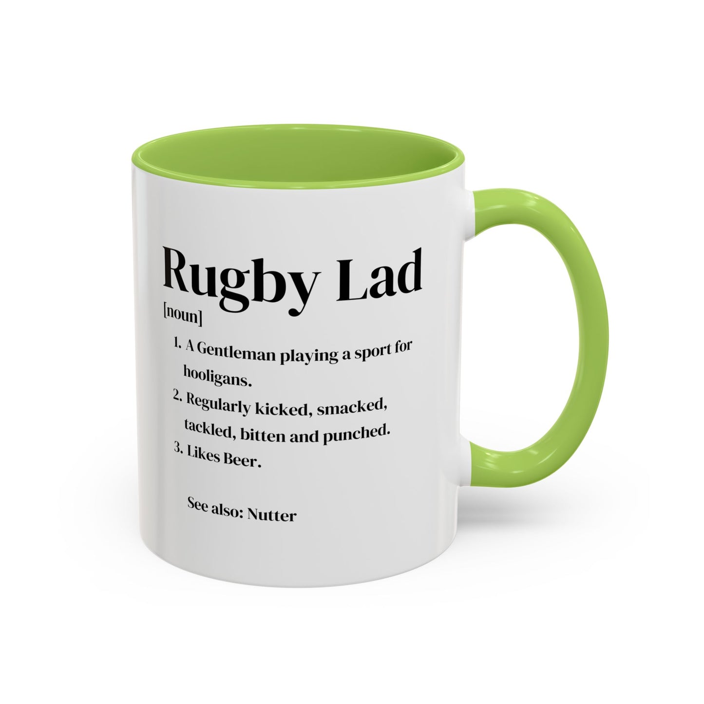 Rugby Lad Definition White 11oz Mug