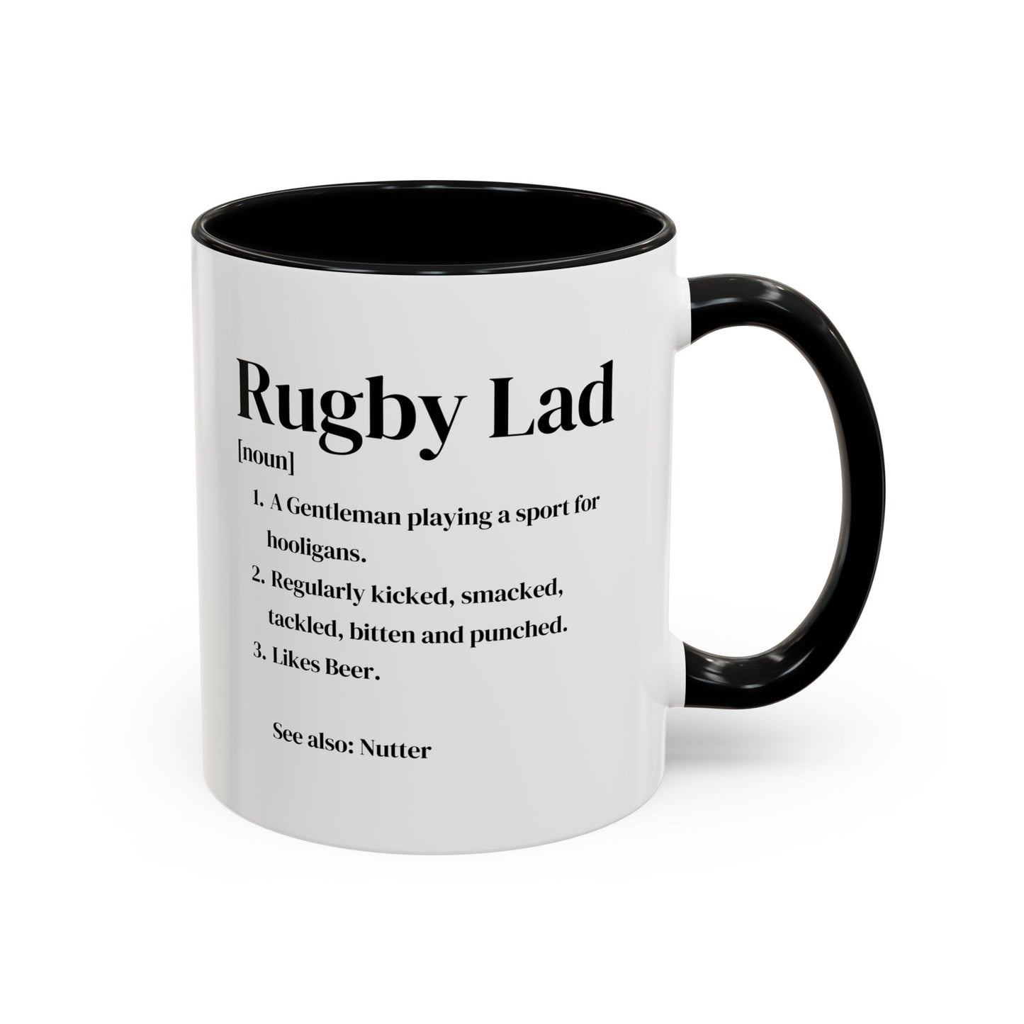 Rugby Lad Definition White 11oz Mug