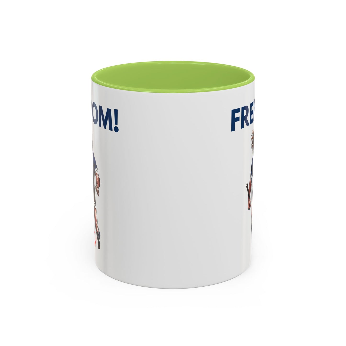 Freedom! William Wallace Themed Scotland Rugby White 11oz Mug