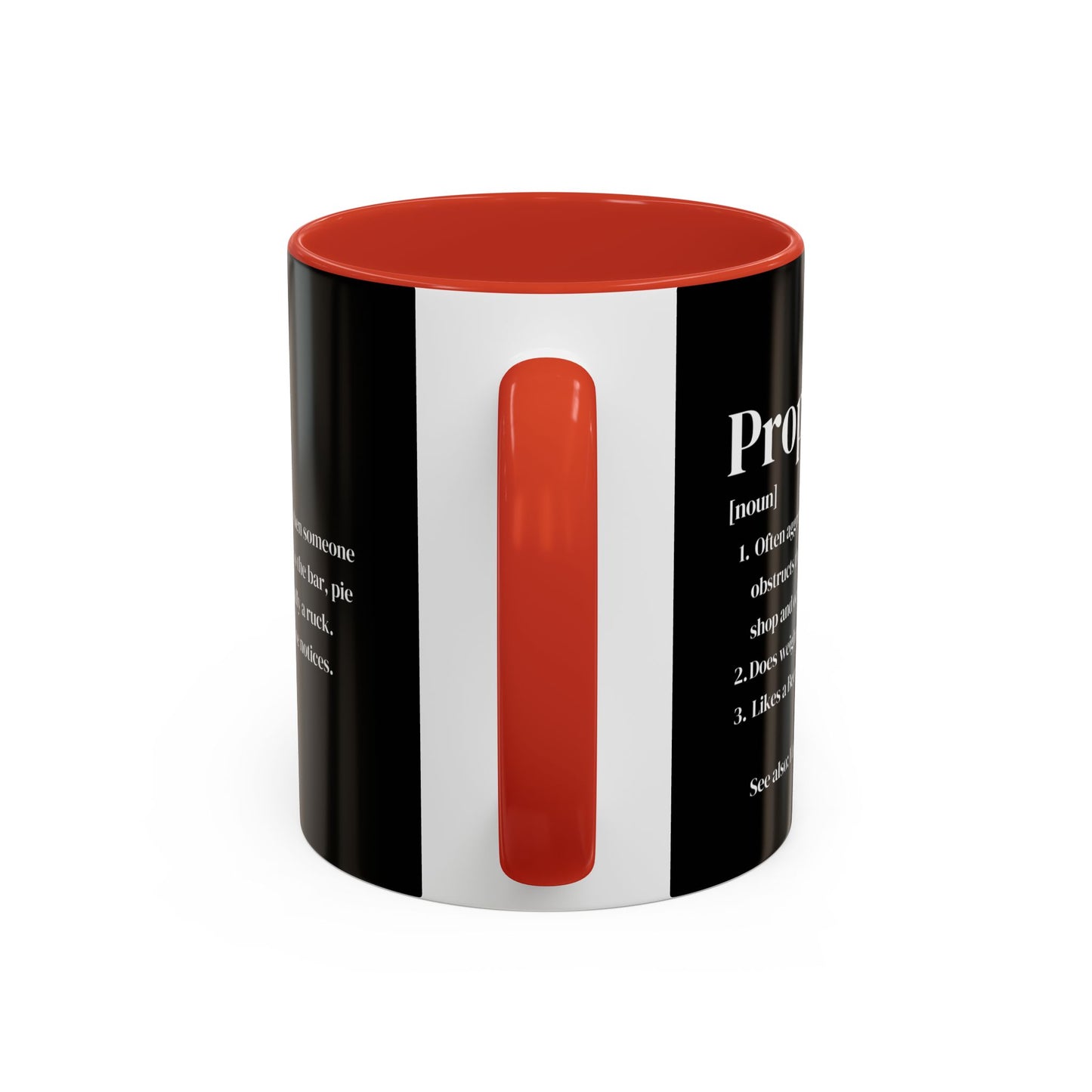 Rugby Prop Definition Black 11oz Mug