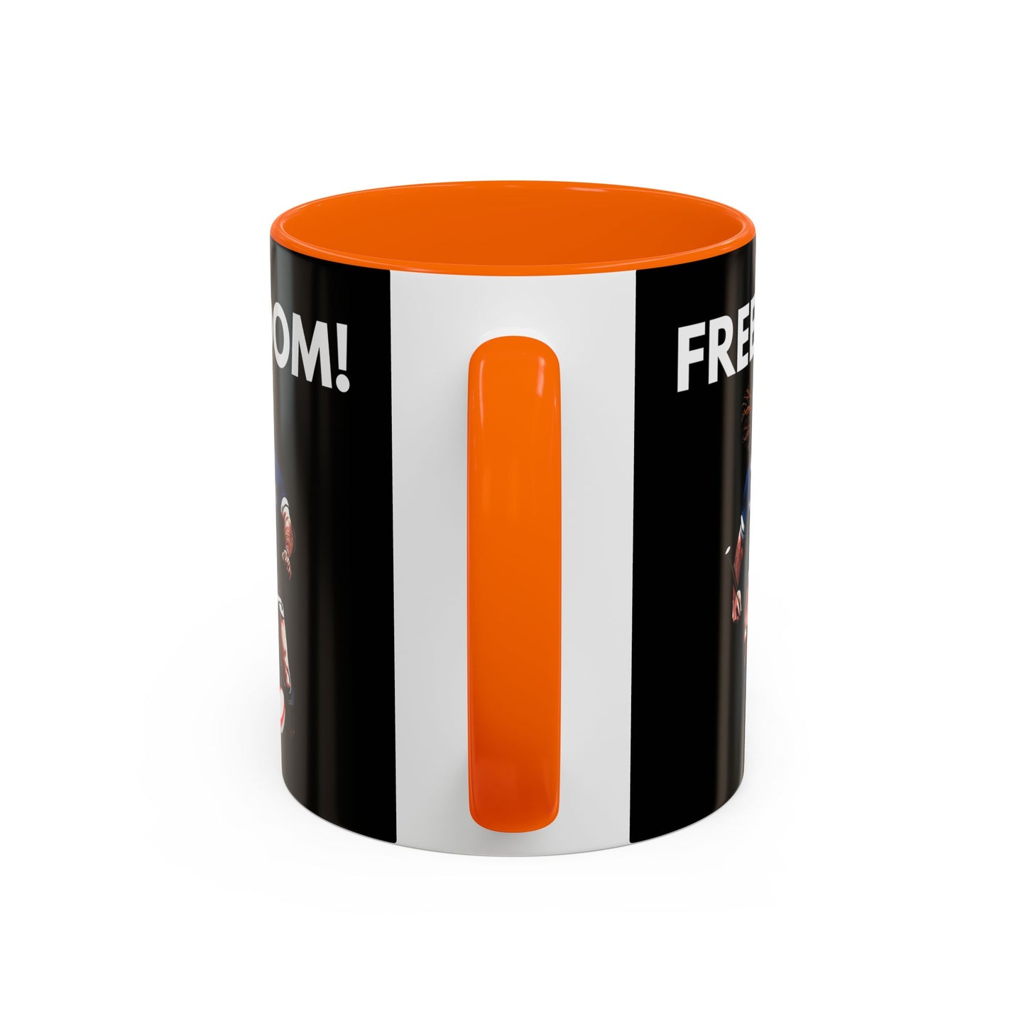 Freedom! William Wallace Themed Scotland Rugby Black 11oz Mug