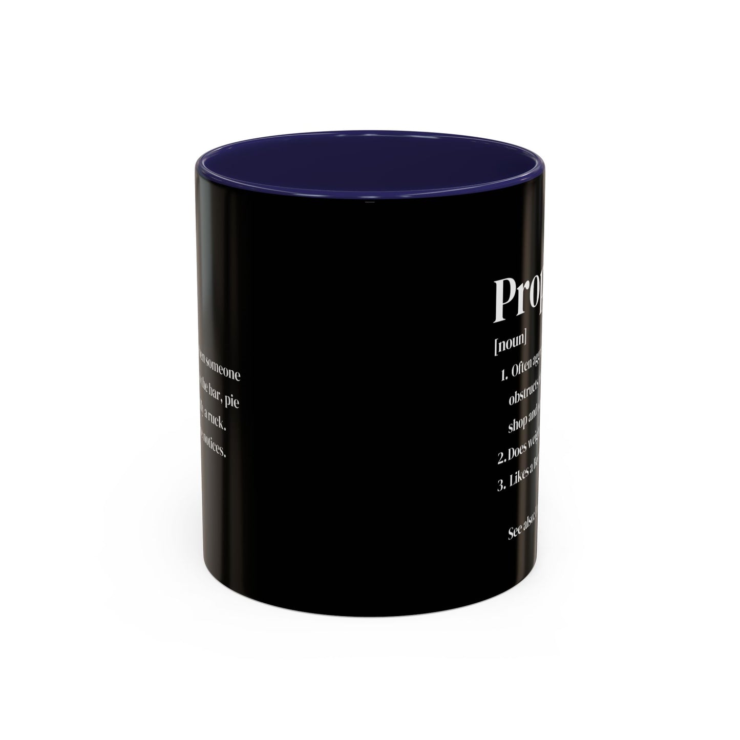 Rugby Prop Definition Black 11oz Mug