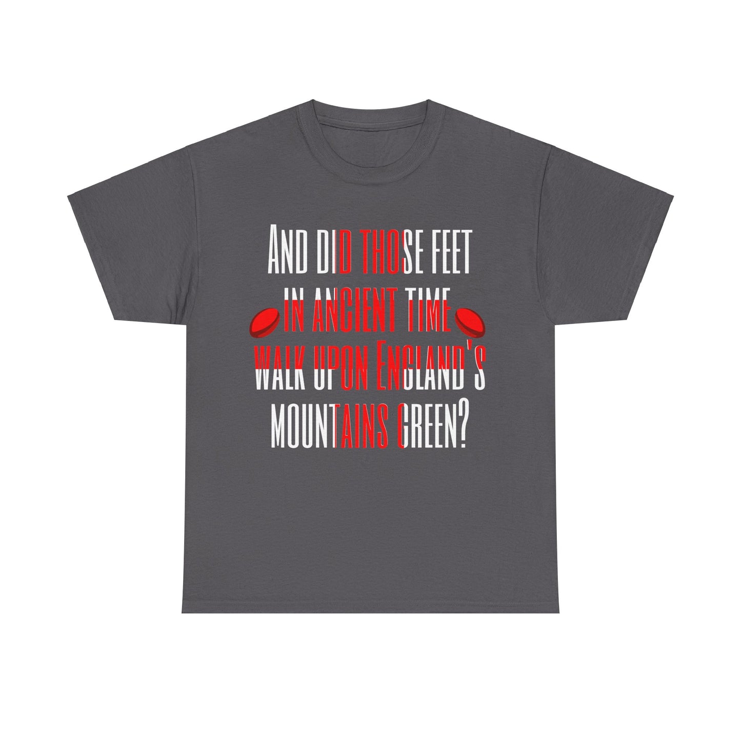 Jerusalem Poem "And did those feet" Rugby T-Shirt