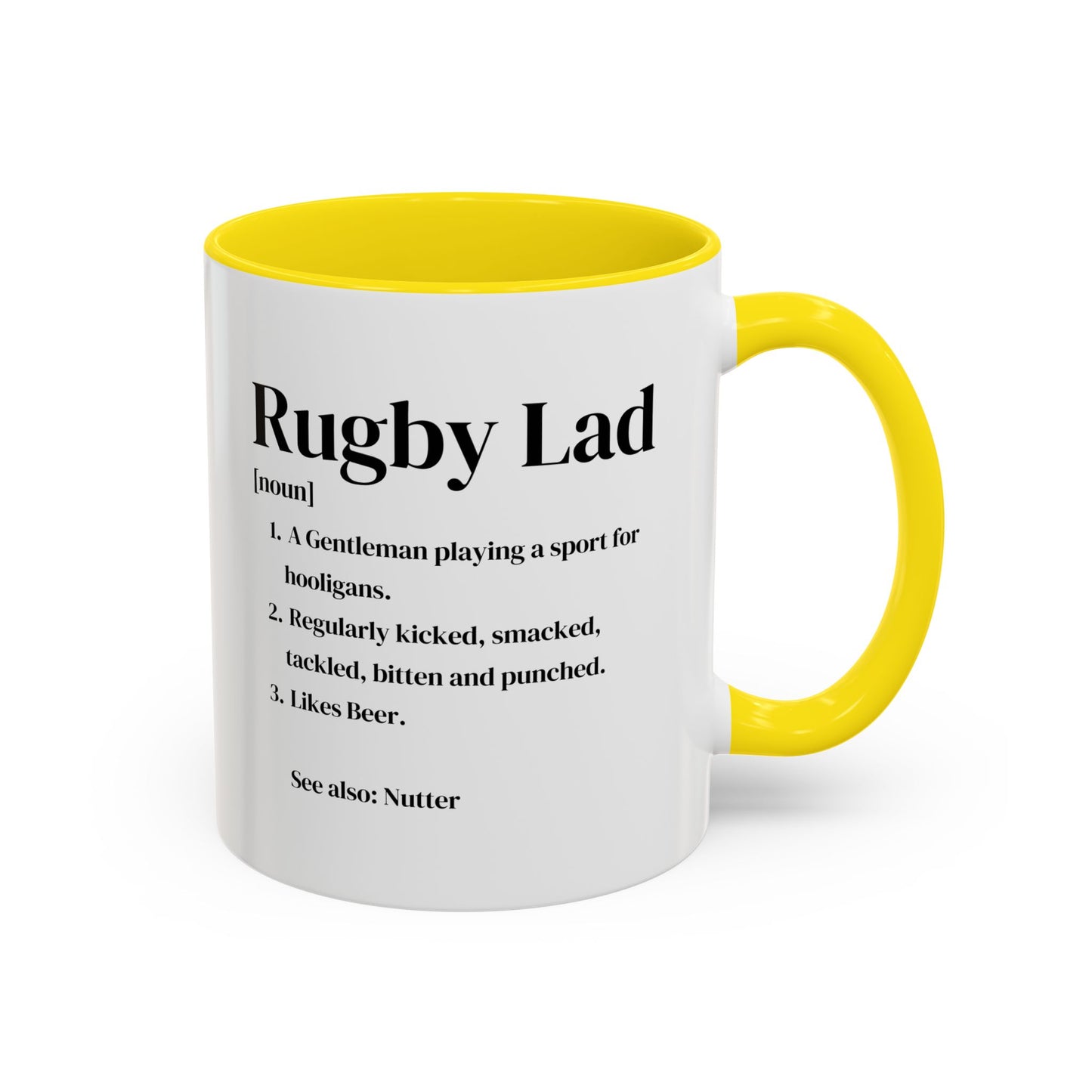 Rugby Lad Definition White 11oz Mug