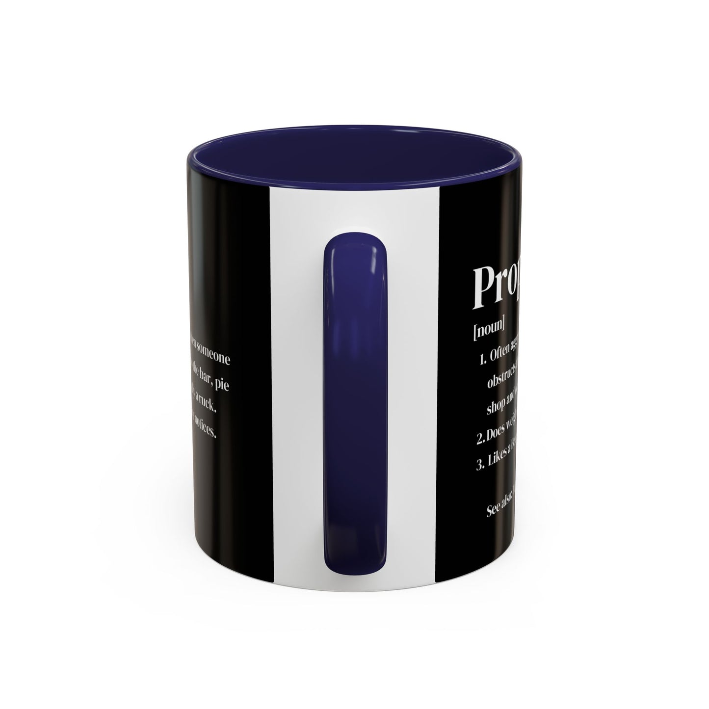 Rugby Prop Definition Black 11oz Mug