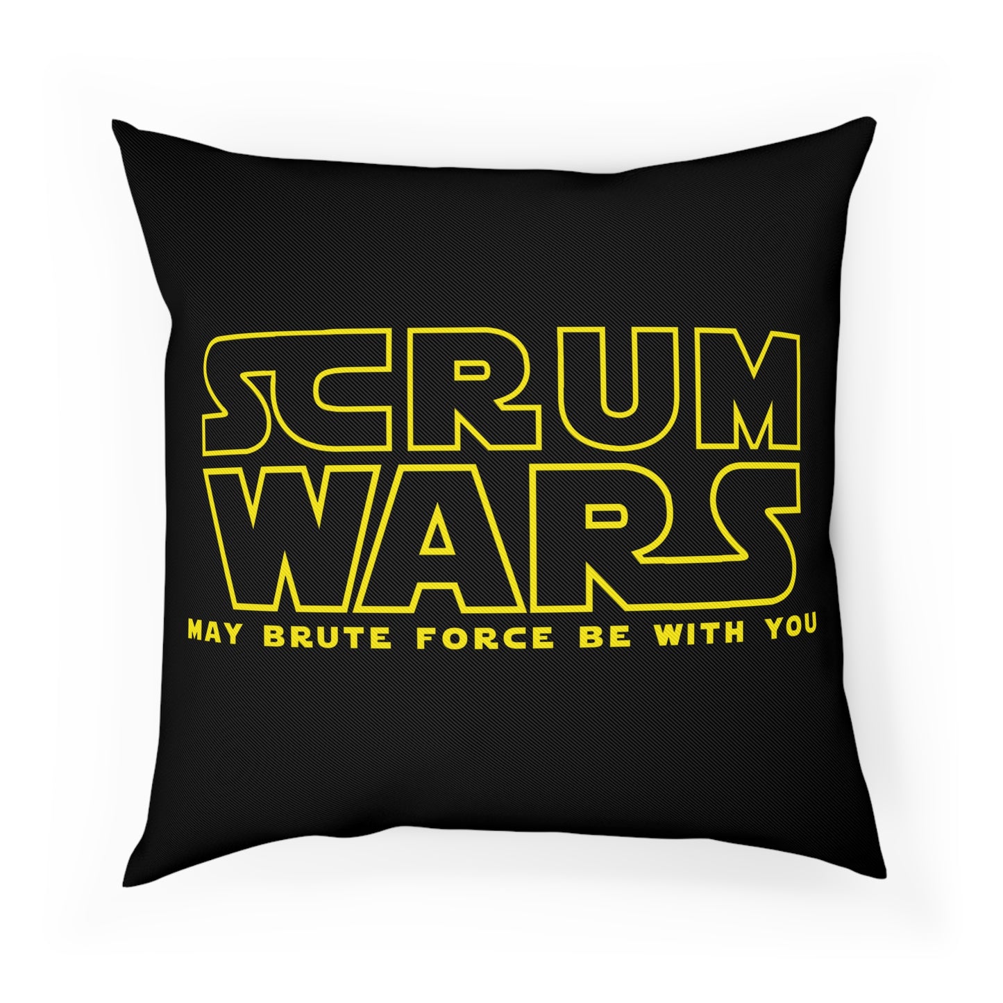 Scrum Wars "May brute force be with you" Throw Cushion