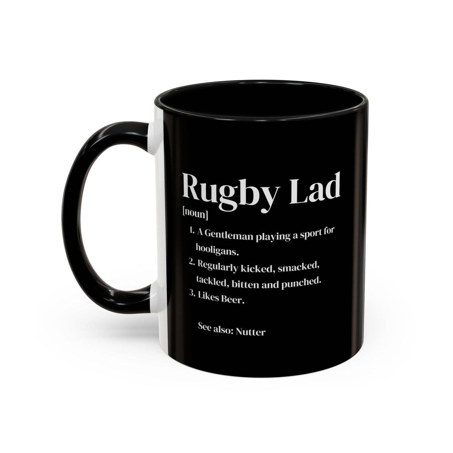 Rugby Lad Definition Black 11oz Mug