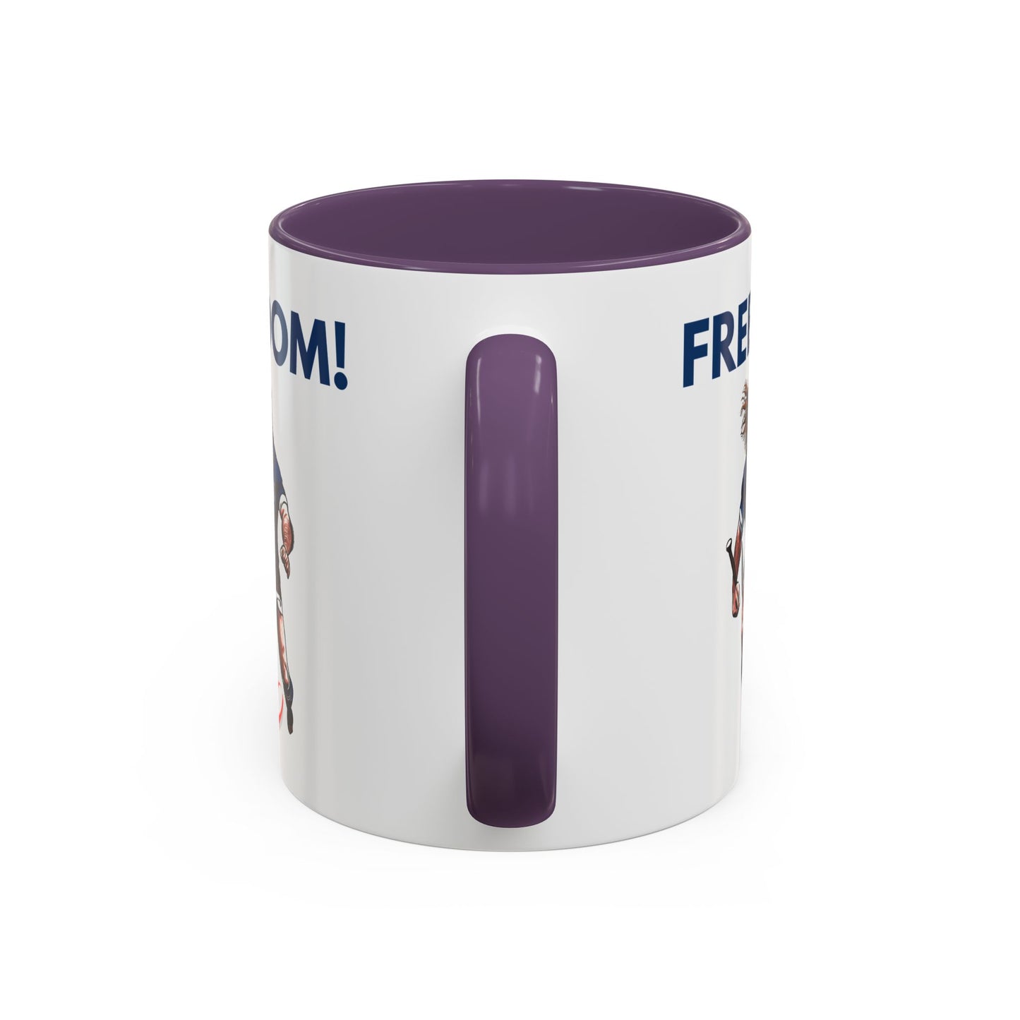 Freedom! William Wallace Themed Scotland Rugby White 11oz Mug