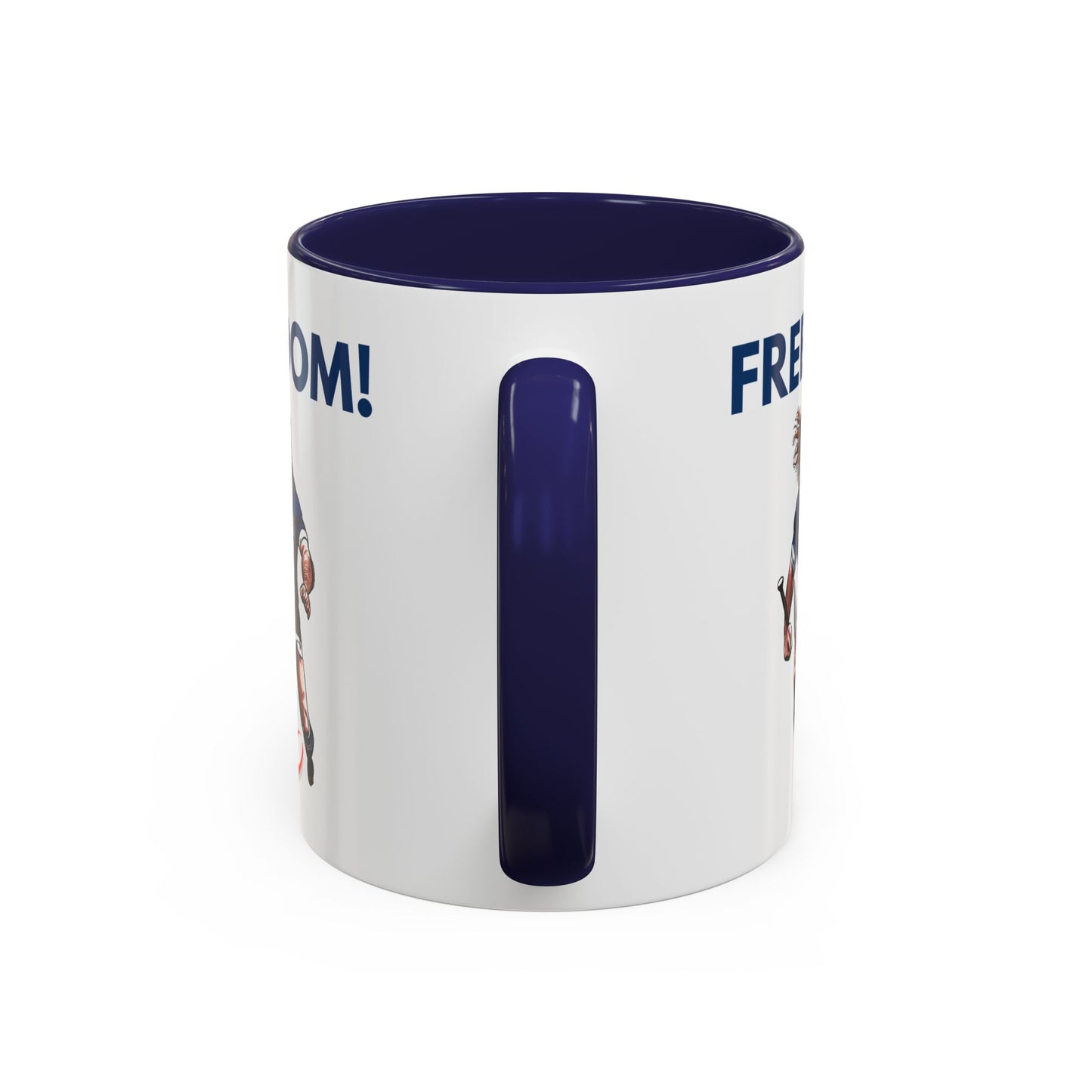 Freedom! William Wallace Themed Scotland Rugby White 11oz Mug