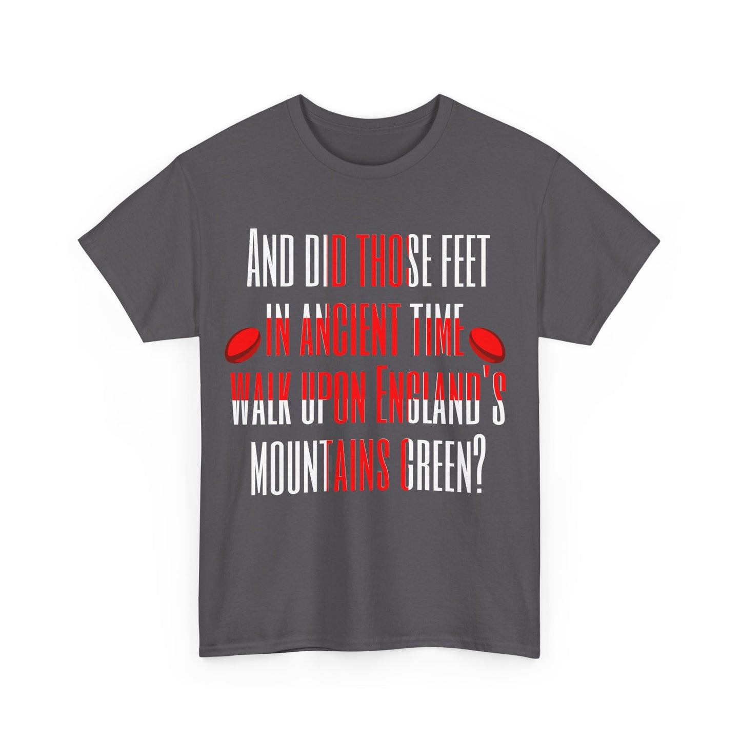 Jerusalem Poem "And did those feet" Rugby T-Shirt