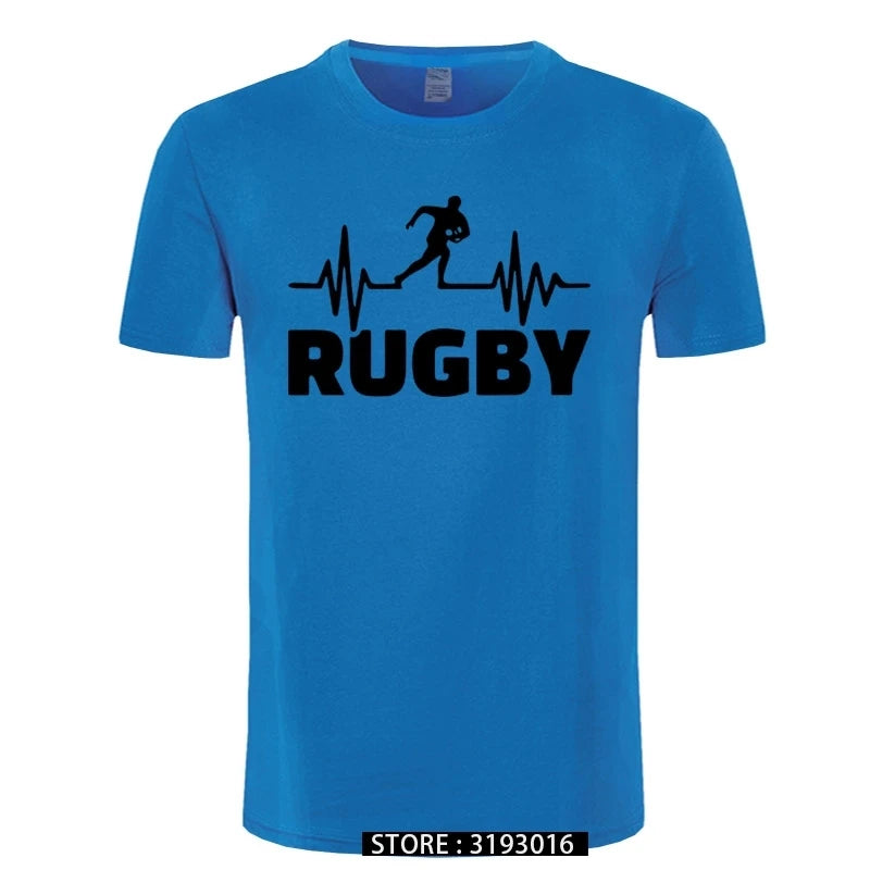 Rugby Heart Rate Monitor Mens T-Shirt