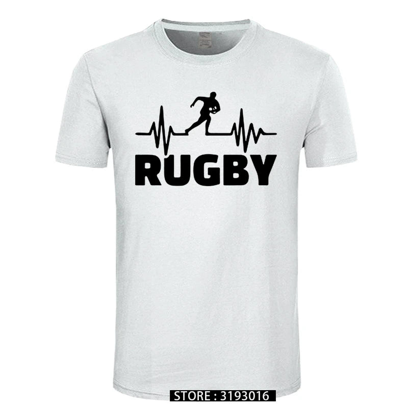 Rugby Heart Rate Monitor Mens T-Shirt