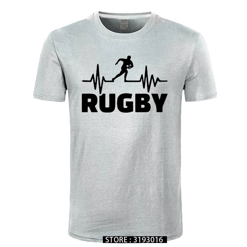 Rugby Heart Rate Monitor Mens T-Shirt