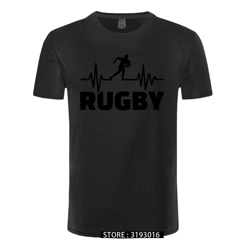 Rugby Heart Rate Monitor Mens T-Shirt