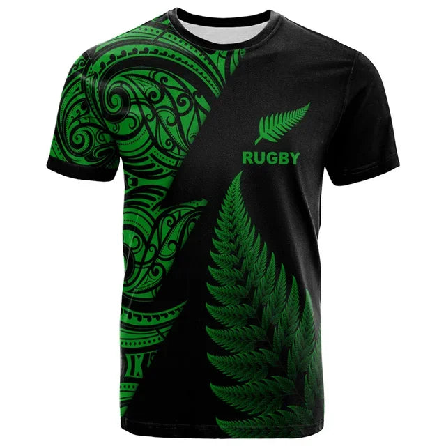 New Zealand Maori Tribal Green Men's T-Shirt