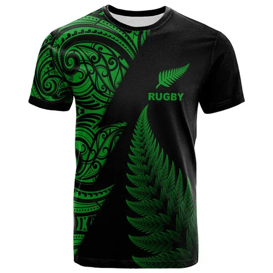 New Zealand Maori Tribal Green Men's T-Shirt