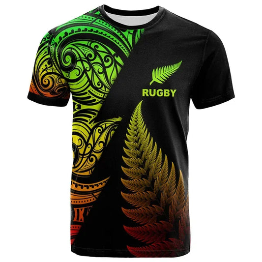 New Zealand Maori Illuminous Rugby T-Shirt