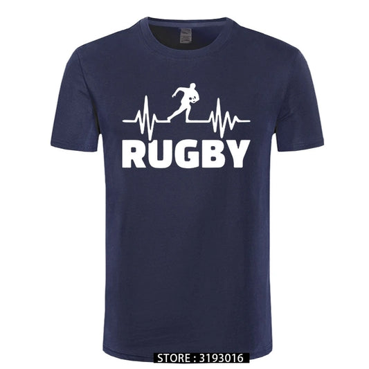 Rugby Heart Rate Monitor Mens T-Shirt