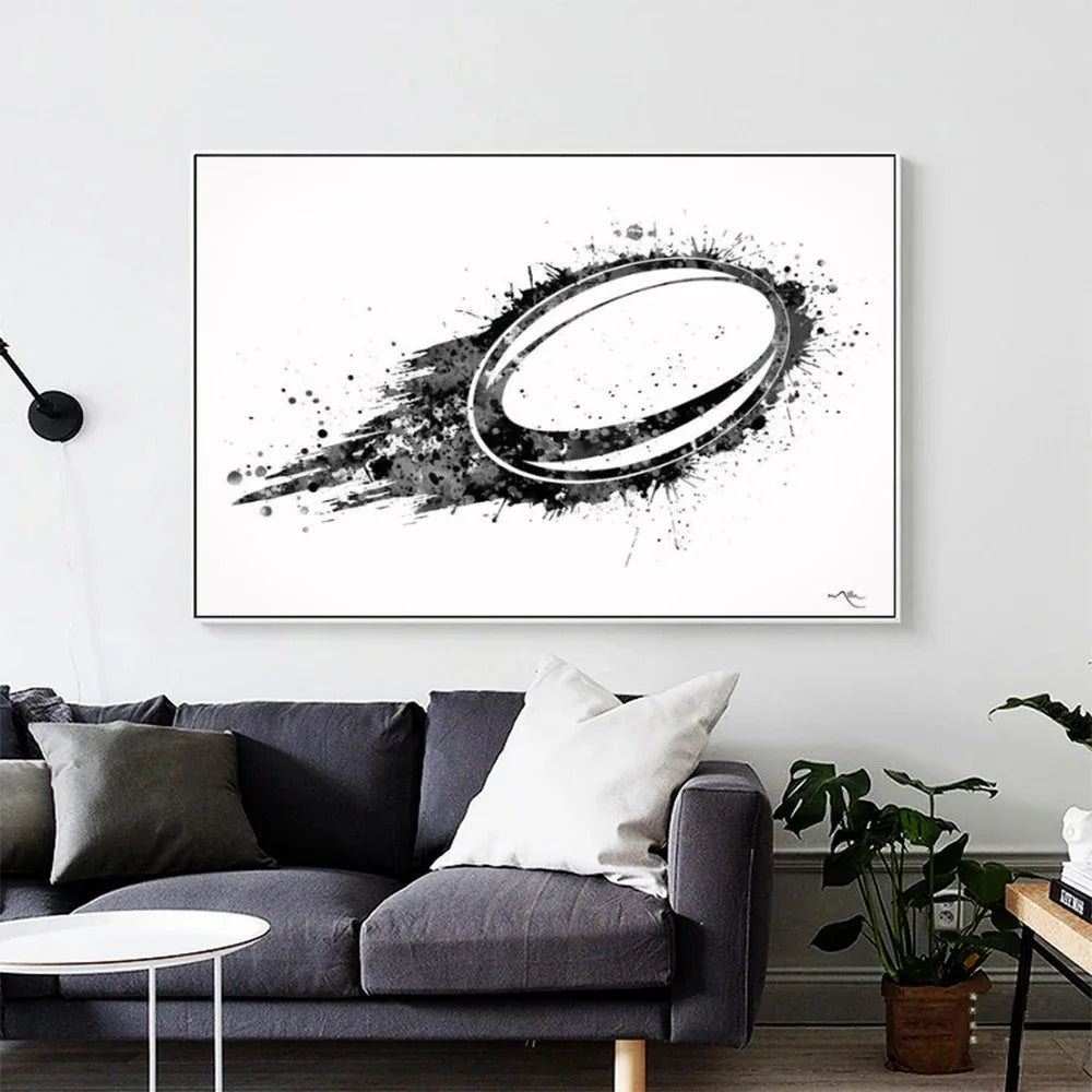 Rugby Player Canvas Wall Art Print